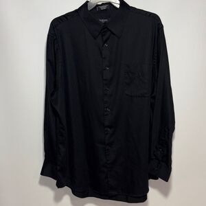 George Men's Black Casual Button Down Shirt